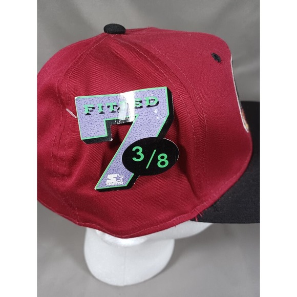 Florida State Seminoles Hat Starter Fitted 7 3/8 Red Black Vintage Y2K‎ New - Picture 5 of 8